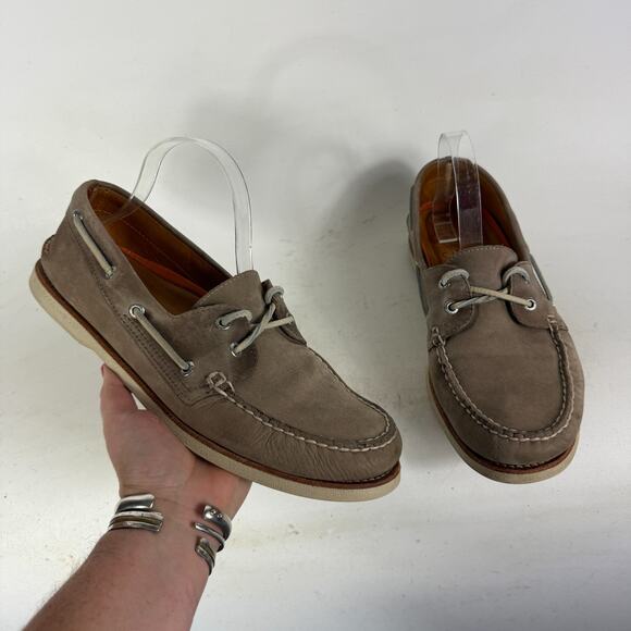 Sperry Authentic Original Boat Shoes Men's 11.5 Brown Leather Slip-on Moc Toe - Picture 1 of 10